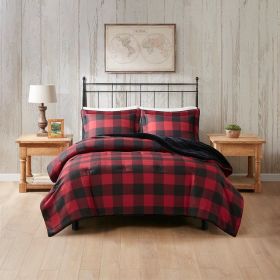 Faux Wool to Faux Fur Down Alternative Comforter Set